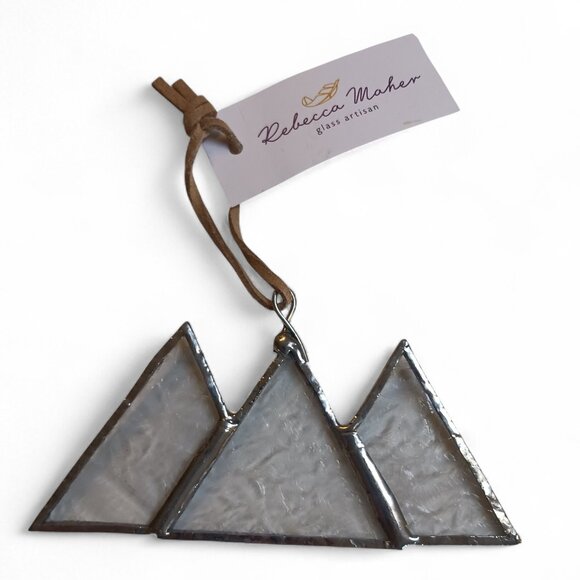 Rebecca Maher Glass Artisan Suncatcher – Frosted Mini Mountains, NWT - Picture 6 of 6